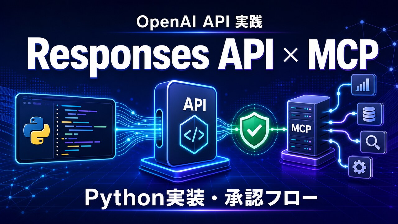 Responses APIとMCPをPythonで接続する実装・承認フロー